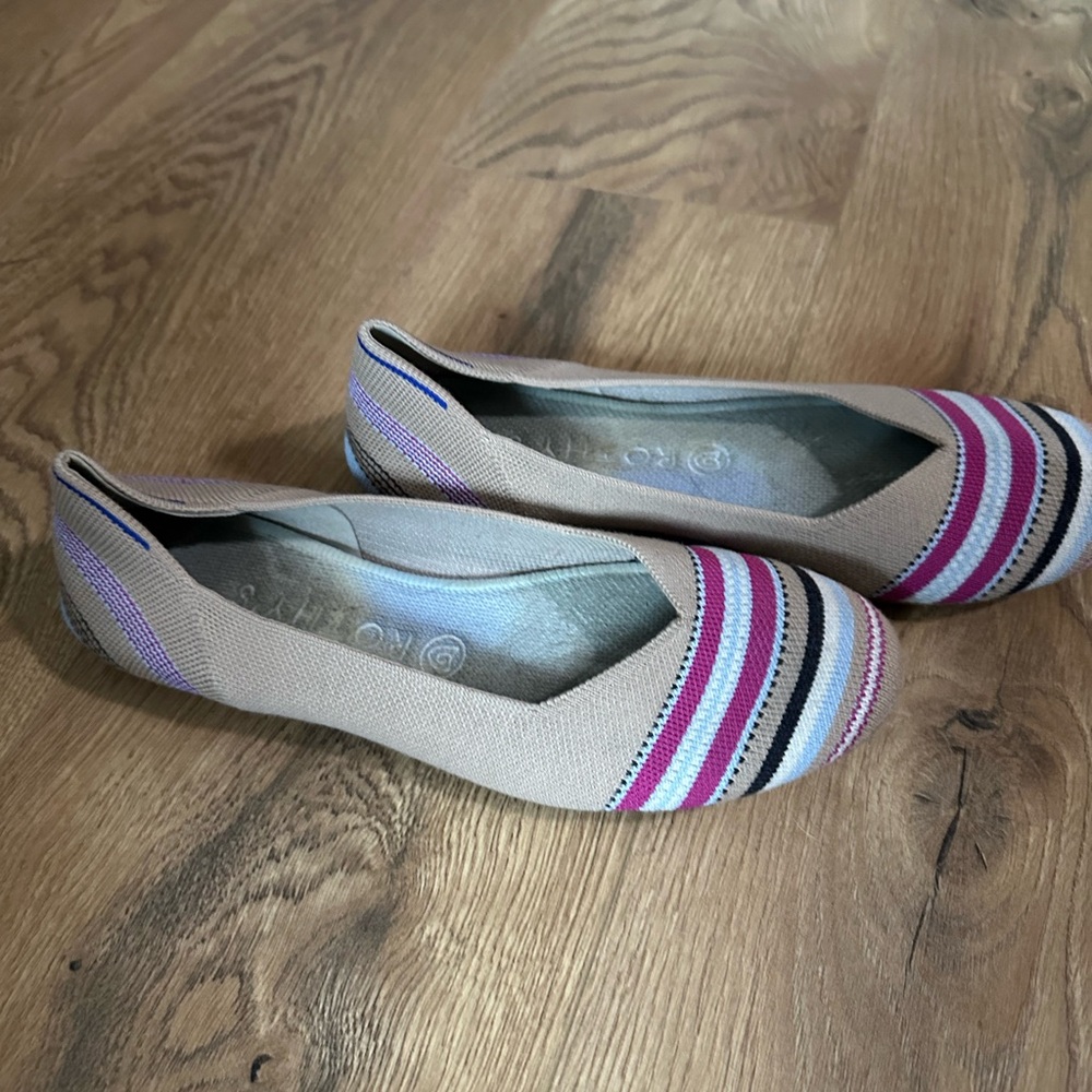 Rothy’s Beige and Pink Women's Flats